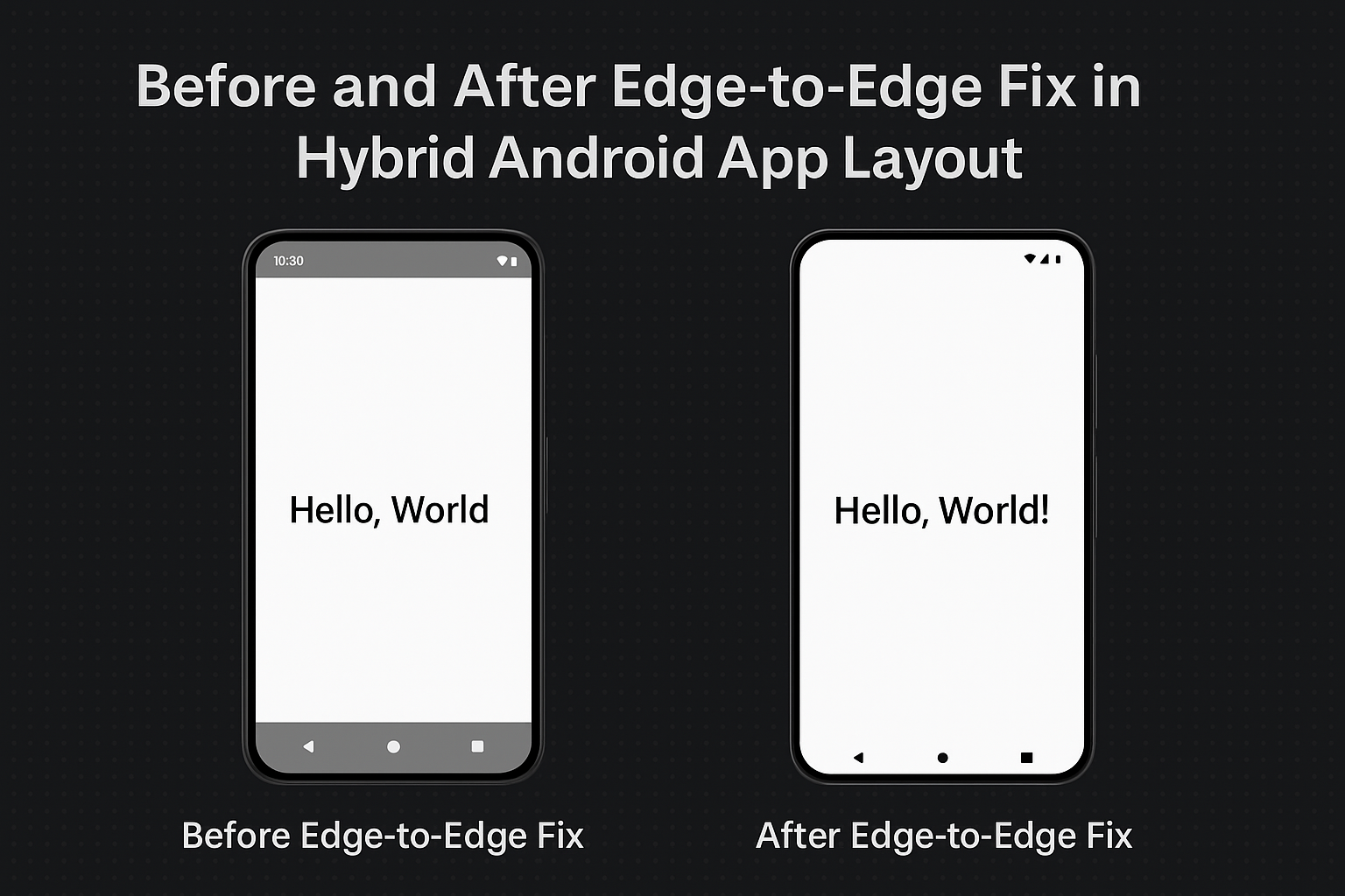 Fixing Edge-to-Edge Issues in Hybrid Android Apps (Android 15+)